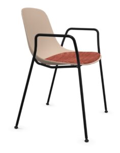 4 pieds accoudoirs assise tapissée